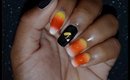Candy Corn Nail Decals Using the Twinkled T Glamour Mat