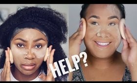 I TRIED FOLLOWING A PATRICKSTARRR MAKEUP TUTORIAL (LMAO) | DIMMA UMEH