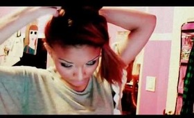 hair tutorial ! : scarf-n-bun.