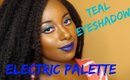 Teal Electric Palette Eyeshadow Look for Brown Skin || Vicariously Me