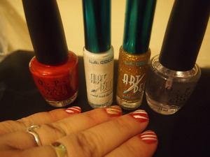 My Products and my nails!!! 
the red is Animal-istic from the Muppets Collection