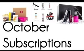 October Subscriptions: Julep Maven, Ipsy/MyGlam, Birchbox