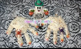 DIY Halloween:Monster Hand Decor-Manera Facil De Decorar Tu Mesa Para El Dia De Las Brujas.