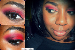 The BH Party Girl Palette has the best red eyeshadow!!