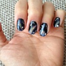 galaxy inspired nail art