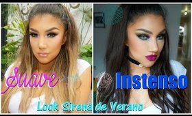 Maquillaje EXPERIMENTAL de SUAVE a INTENSO / Summer mermaid makeup | auroramakeup