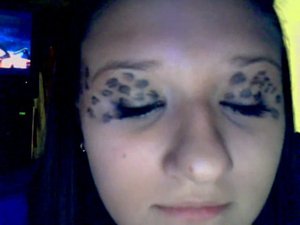 I was practicing leopard eyes so I could try it out for halloween and everyone LOVED it :) Definitely doing it again. 