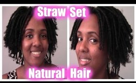 Straw Set On Natural Hair