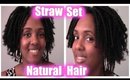 Straw Set On Natural Hair