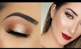 Bronze Halo Smokey Eye Makeup Tutorial | Highlighters As Eyeshadow??