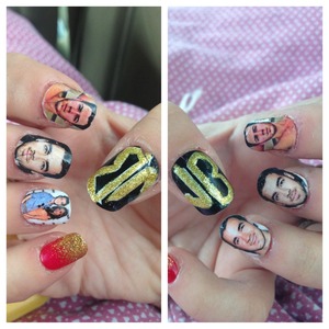 Nails I made and wore for the concert I went to a few weeks ago :) 