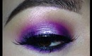 NYE glittery purple eyes