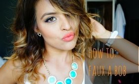 How To: Faux A Long Bob | MissTatianaMarie