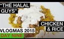 VLOGMAS 2015: DAY 9 ❆ "THE HALAL GUYS" CHICKEN & RICE | yummiebitez