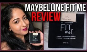 *NEW* MAYBELLINE FIT ME LOOSE FINISHING POWDER REVIEW | Stacey Castanha