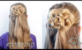 How To: Half Up Hair Flower Bun | Pretty Hair is Fun