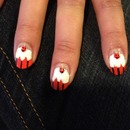 Halloween cupcake nails 