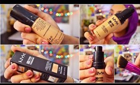 NYX HD Studio Photogenic Foundation review, first impressions & demo with extreme close-up shots