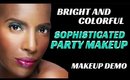 BRIGHT COLORFUL & SOPHISTICATED PARTY MAKEUP STEP BY STEP- karma33