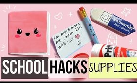 DIY SCHOOL SUPPLIES - SECRETS & HACKS  #BackToSchool2017