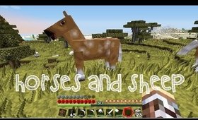 "I FOUND HORSES AND SHEEP!" - Minecraft Vinamae's Universe