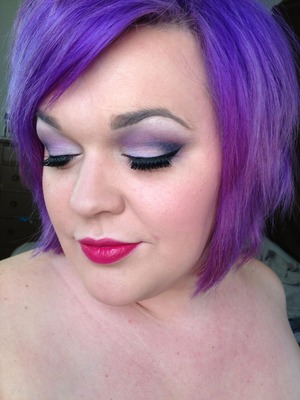 makeup look using Rockeresque and Sugarpill