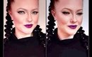 Fifthy Shades Of Gold | Purple Lips - Formal Makeup Tutorial