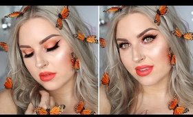 Butterfly Fairy Costume Makeup ♡ Glamorous Orange & Neutral Eyeshadow!