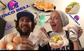 TACO BELL WATCH US EAT!!! VLOG | Babylailalov