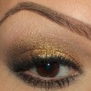 Gold eyeshadow
