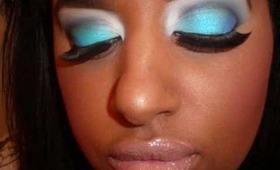 Sexy Blue and Purple Featuring Glamour Doll Eyes Cosmetics