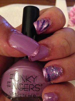 A Funky Fingers Nail polish powerful purple 