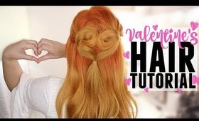 EASY Romantic Valentine’s Day Heart Hairstyle // PINTEREST INSPIRED