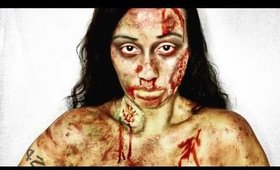 💀Easy Zombie Makeup Tutorial| The Walking Dead Inspired Makeup 💀