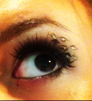 Just a fun look I did to match a gray leopard shirt I was wearing :)