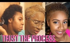 Styling My BIG CHOP VLOG— More Trimming & Color | Tommie Marie