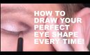 HOW TO DRAW THE PERFECT EYE SHAPE EVERY SINGLE TIME!