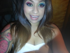 rainbow makeup, first time (: lobed how it came out and hot lots of compliments at the parade! 