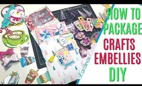 How to pack up Embellishments for Happy Mail, 12 Days of Christmas 2019 Day 3, Packing up Happy Mail