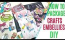 How to pack up Embellishments for Happy Mail, 12 Days of Christmas 2019 Day 3, Packing up Happy Mail