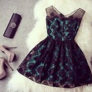 Black lace dress