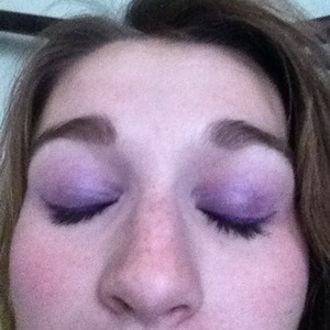 Purple on hazel eyes is the best.