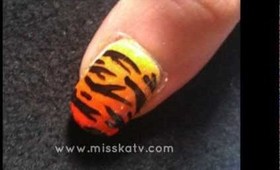 Tiger Print Nails