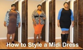 How to Style a Mdi Dress| Ft the Everyday Midi from FTF