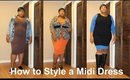 How to Style a Mdi Dress| Ft the Everyday Midi from FTF