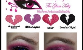 Pink Glitter Holiday Party Inspired Makeup Featuring Rockeresque Beauty