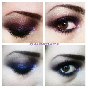 Purple Make up with the «Twilight» eyeshadow - Sleek Bad Girl Idivine Palette