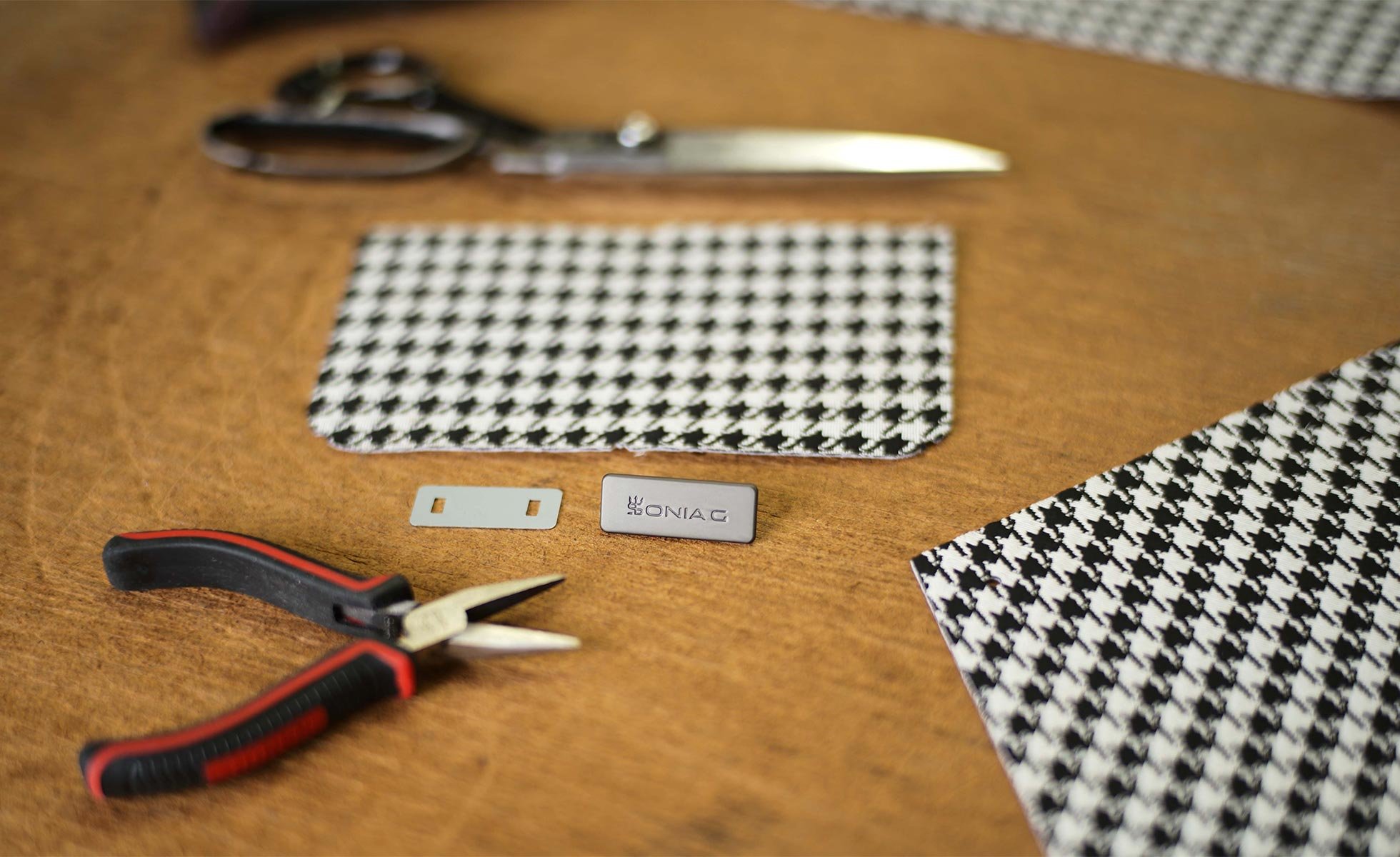 Behind the scenes of Sonia G. Houndstooth Collection