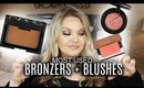 MOST USED BRONZERS + BLUSHES | 2017 FAVORITES