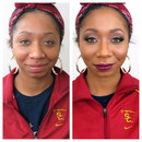 Makeup before and after 